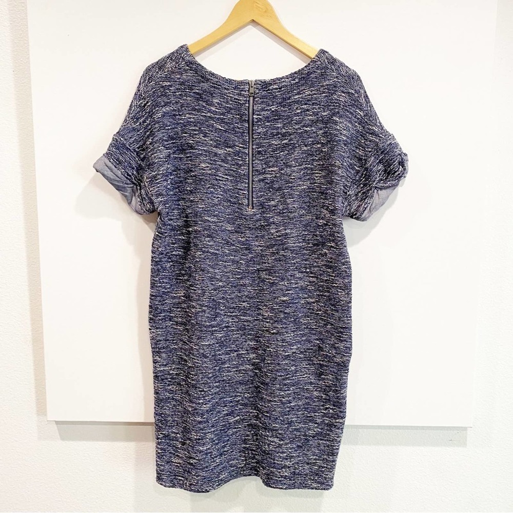 Vince Blue Gray Marled Tee Shirt Dress M - Picture 2 of 8